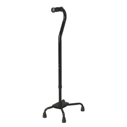 Picture of Medline Guardian Bariatric Quad Cane, Small Base, Black