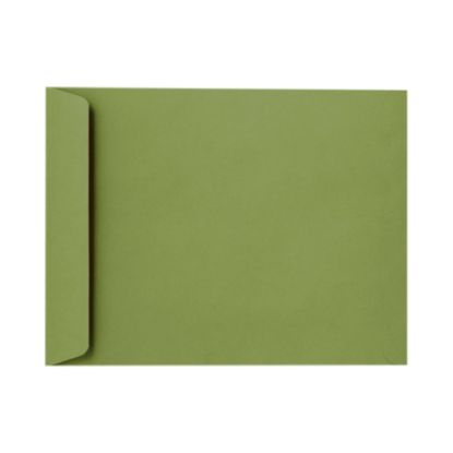 Picture of LUX Open-End 10in x 13in Envelopes, Gummed Seal, Avocado Green, Pack Of 50