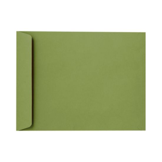 Picture of LUX Open-End 10in x 13in Envelopes, Gummed Seal, Avocado Green, Pack Of 50