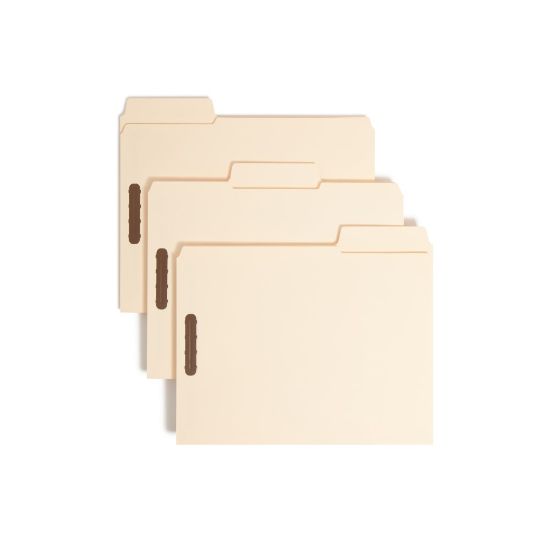 Picture of Smead SuperTab Manila Fastener Folders, Letter Size, Box Of 50