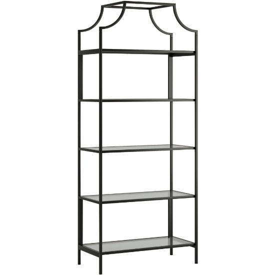 Picture of Sauder International Lux 71inH 5-Shelf Bookcase, Black