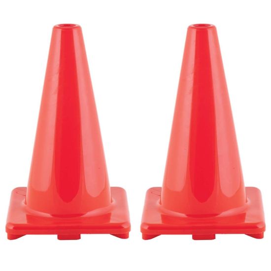 Picture of Champion Sports Hi-Visibility Flexible Vinyl Cones, 18in, Orange, Pack Of 2 Cones