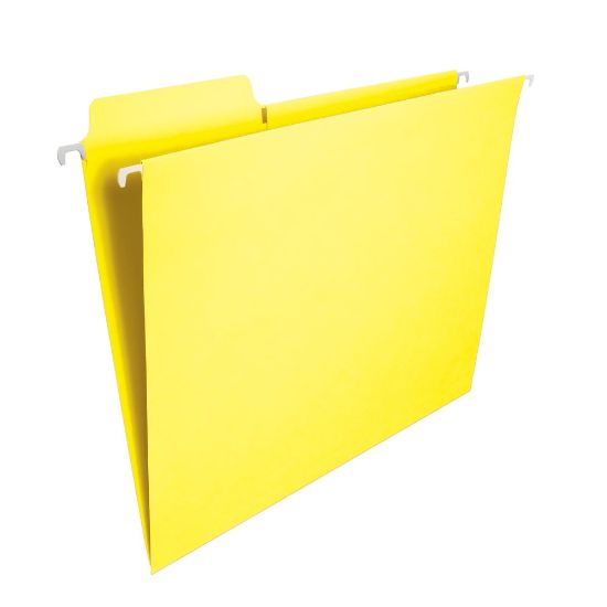 Picture of Smead FasTab Hanging File Folders, Letter Size, Yellow, Box Of 20