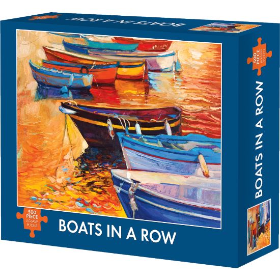 Picture of Willow Creek Press 500-Piece Puzzle, Boats In A Row