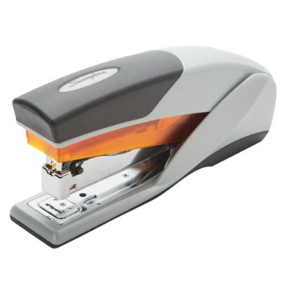 Picture of Swingline Optima 25 Reduced Effort Stapler, 25 Sheets Capacity, Orange/Gray