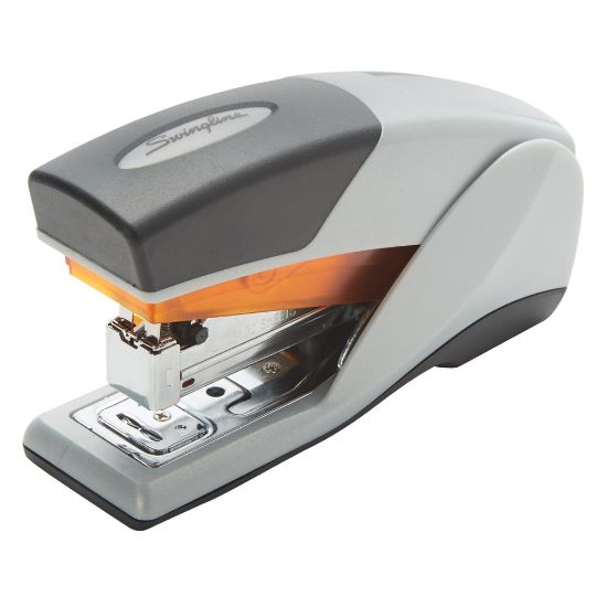 Picture of Swingline Optima 25 Compact Reduced Effort Stapler, Gray/Orange