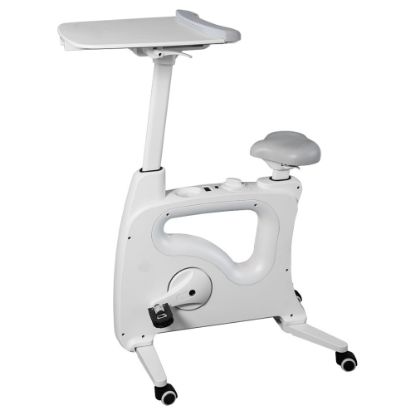 Picture of Flexispot V9 Desk Exercise Bike With Notebook Tray, White