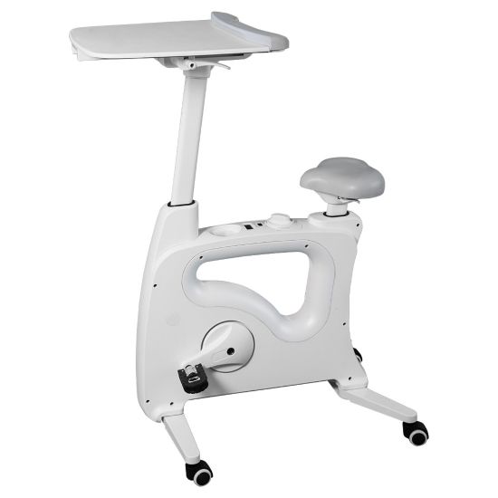 Picture of Flexispot V9 Desk Exercise Bike With Notebook Tray, White