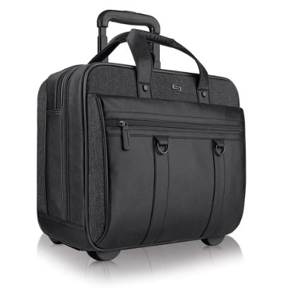 Picture of Solo New York MacDougal Rolling Case with 17.3in Laptop Pocket, Black