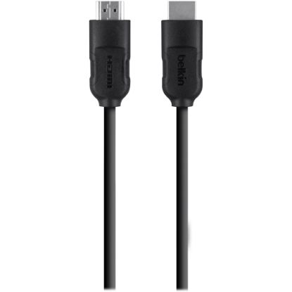 Picture of Belkin 25 foot High Speed HDMI - Ultra HD Cable 4k @30Hz HDMI 1.4 w/ Ethernet - 25 ft HDMI A/V Cable - First End: 1 x 19-pin HDMI Type A Digital Audio/Video - Male - Second End: 1 x 19-pin HDMI Type A Digital Audio/Video - Male - Black - 1 Each