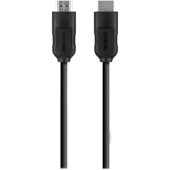 Picture of Belkin 25 foot High Speed HDMI - Ultra HD Cable 4k @30Hz HDMI 1.4 w/ Ethernet - 25 ft HDMI A/V Cable - First End: 1 x 19-pin HDMI Type A Digital Audio/Video - Male - Second End: 1 x 19-pin HDMI Type A Digital Audio/Video - Male - Black - 1 Each