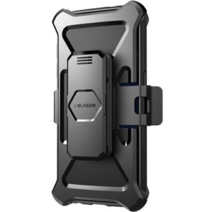 Picture of i-Blason Prime Carrying Case (Holster) Smartphone - Black - Impact Resistant, Abrasion Resistant, Shock Absorbing, Bump Resistant, Drop Resistant - Silicone, Polycarbonate - Holster, Belt Clip - 2 x Pieces per Set - 9.8in Height x 5.5in Width x 1.2in Dept