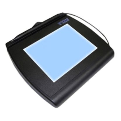 Picture of Topaz SignatureGem T-LBK766 Signature Capture Pad - Backlit LCD - Active PenUSB, Serial - 4.60in x 0.13in Active Area LCD - Backlight - 410 PPI