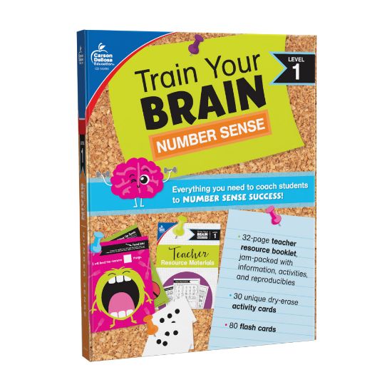 Picture of Carson Dellosa Train Your Brain Math Instructional Resources, Level 1