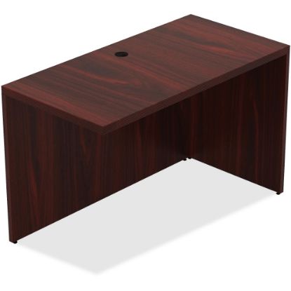 Picture of Lorell Chateau 48inW Reverse Desk Return, Mahogany