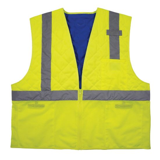 Picture of Ergodyne Chill-Its 6668 Hi-Vis Safety Cooling Vest, 2XL, Lime