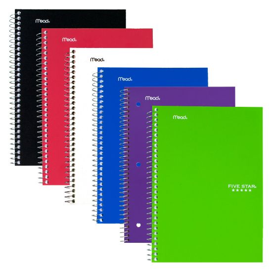 Picture of Five Star Notebook, 6in x 9 1/2in, 2 Subjects, College Ruled, 100 Sheets