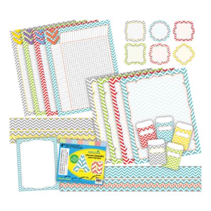 Picture of Barker Creek Chevron Curated Collection Bulletin Board Set, Beautiful