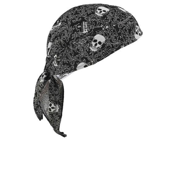 Picture of Ergodyne Chill-Its 6615 High-Performance Dew Rags, Skulls, Pack Of 6 Dew Rags