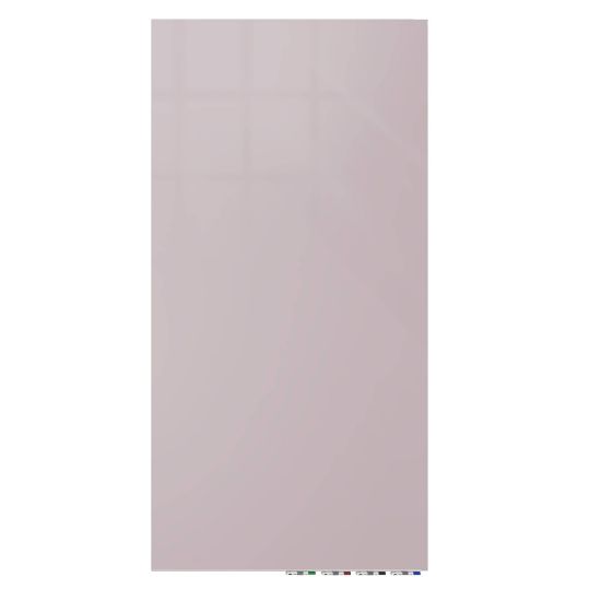 Picture of Ghent Aria Low-Profile Magnetic Glass Whiteboard, 60in x 36in, Lilac Gray