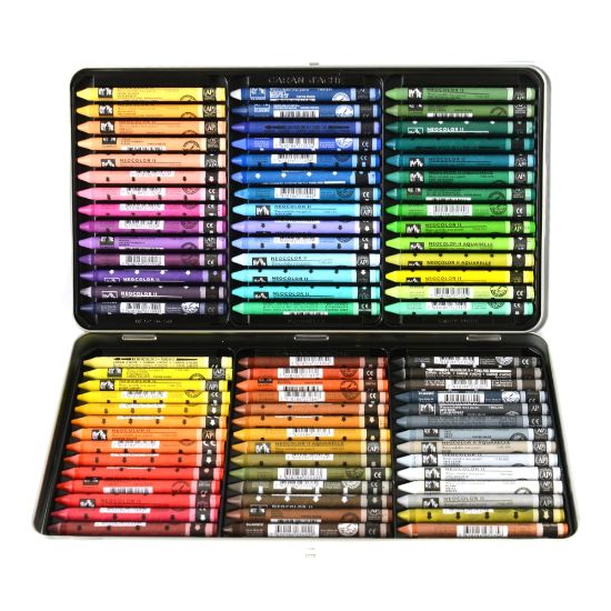 Picture of Caran d-Ache Neocolor II Aquarelle Water-Soluble Wax Pastels, Set Of 84 Pastels