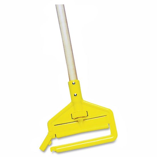 Picture of Rubbermaid Commercial 60in Invader Wet Mop Handle - 60in Length - Yellow - Hardwood - 1 Each