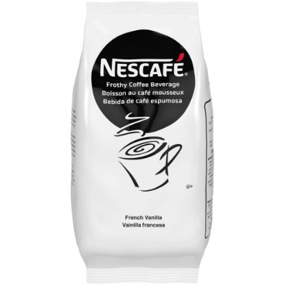 Picture of NESCAFE Frothy Coffee Beverage, French Vanilla Flavor, 2 Lb Bag, Box of 6 Bags