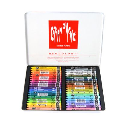 Picture of Caran d-Ache Neocolor II Aquarelle Water-Soluble Wax Pastels, Set Of 40