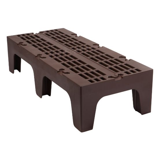 Picture of Cambro Vented Dunnage Rack, 12inH x 21inW x 48inD, Dark Brown