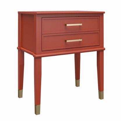 Picture of Ameriwood Home Westerleigh End Table, 28-1/8inH x 23-5/8inW x 15-1/2inD, Terracotta