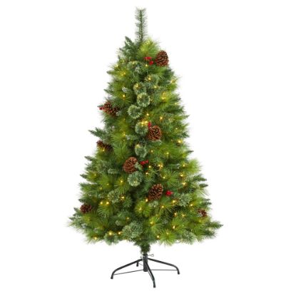 Picture of Nearly Natural Montana Mixed Pine Artificial Christmas Tree, 5'