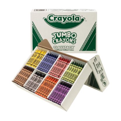 Picture of Crayola Jumbo Crayons Classpack, Assorted Colors, Box Of 200 Crayons