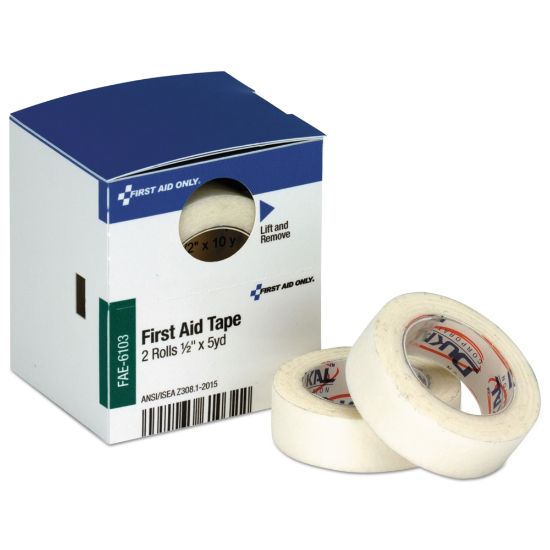 Picture of First Aid Only First Aid Tape Refill For SmartCompliance General Business Cabinets, 1/2in x 5 Yd., Box Of 2 Rolls