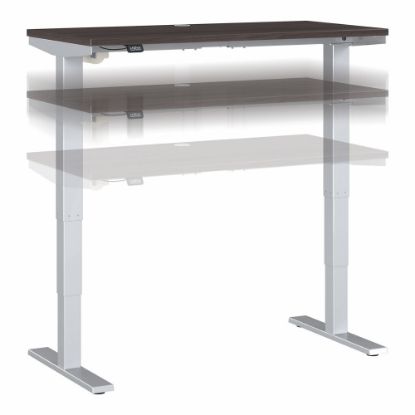 Picture of Move 40 Series by Bush Business Furniture Electric 48inW Height-Adjustable Standing Desk, 48in x 24in, Storm Gray/Cool Gray Metallic, Standard Delivery