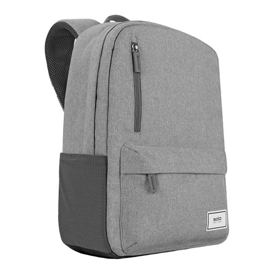 Picture of Solo New York Bags Recover Recycled Backpack With 15.6in Laptop Pocket, 51% Recycled, Gray