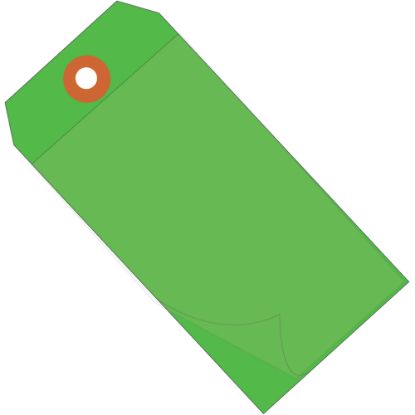 Picture of Partners Brand Self-Laminating Tags, 4 3/4in x 2 3/8in, 95% Recycled, Green, Case Of 100