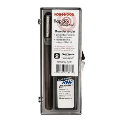 Picture of Koh-I-Noor Rapidosketch Technical Pen Set, 0.35 mm, Black Ink