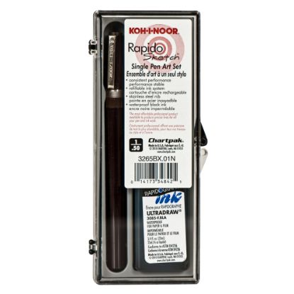 Picture of Koh-I-Noor Rapidosketch Technical Pen Set, 0.50 mm, Black Ink