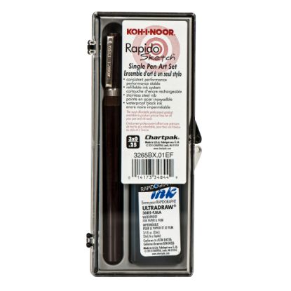 Picture of Koh-I-Noor Rapidosketch Technical Pen Set, 0.25 mm, Black Ink