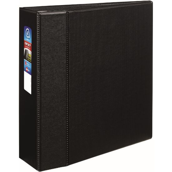 Picture of Avery Heavy-Duty 3-Ring Binder With Locking One-Touch EZD Rings, 4in D-Rings, Black