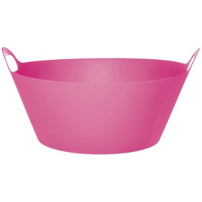 Picture of Amscan Summer Round Party Tub, 10in x 20in, Bright Pink