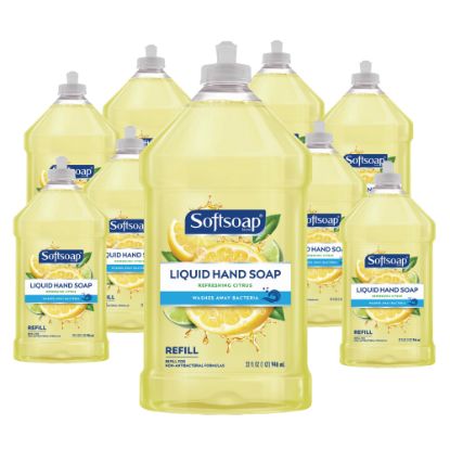 Picture of Softsoap Liquid Hand Soap Refills, Fresh Citrus Scent, 32 Oz Bottle, Pack Of 9 Bottles