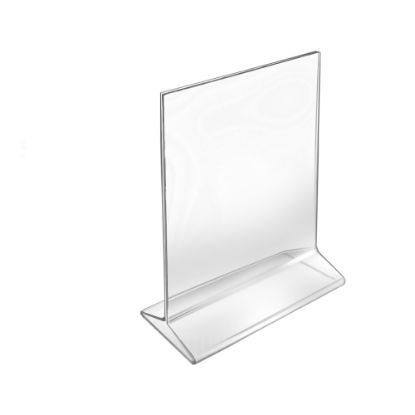 Picture of Azar Displays Top-Load Acrylic Sign Holders, 7in x 5in, Clear, Pack Of 10