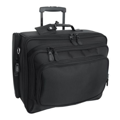 Picture of Coronado Wheeled Computer Case With 17in Laptop Pocket, Black