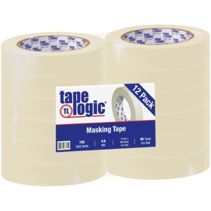 Picture of Tape Logic 2200 Masking Tape, 3in Core, 1in x 180ft, Natural, Case Of 12