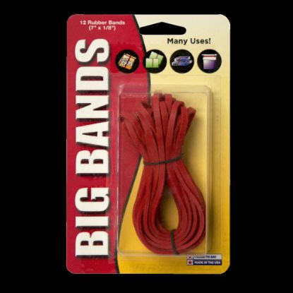 Picture of Alliance Rubber Advantage Rubber Bands, 7in, Red, Pack Of 12