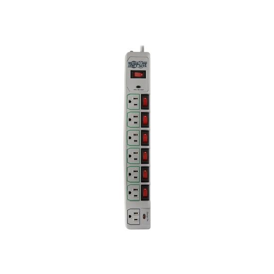 Picture of Tripp Lite ECO-SURGE 7-Outlet Surge Suppressor, 6ft, Cool Gray