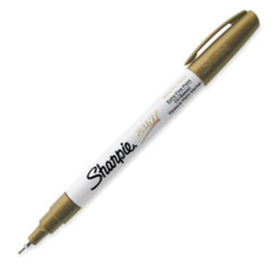 Picture of Sharpie Paint Markers, Extra Fine Point, Metallic Gold Ink