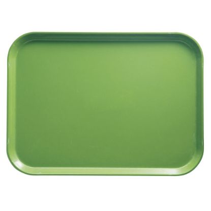 Picture of Cambro Camtray Rectangular Serving Trays, 14in x 18in, Lime-Ade, Pack Of 12 Trays