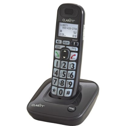 Picture of Clarity D703 DECT 6.0 Amplified Cordless Phone, 7.5inH x 4inW x 5inD, Black, CLAR53703